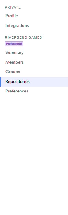 Repositories page