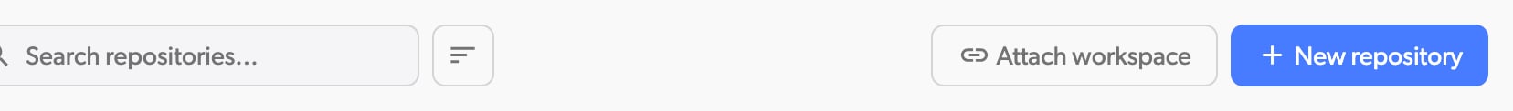 Attach workspace button on the dashboard