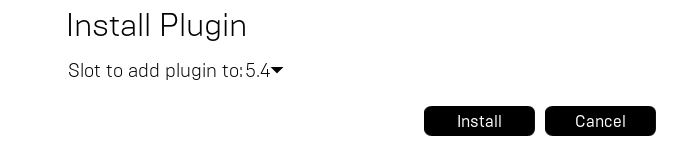 Install plugin