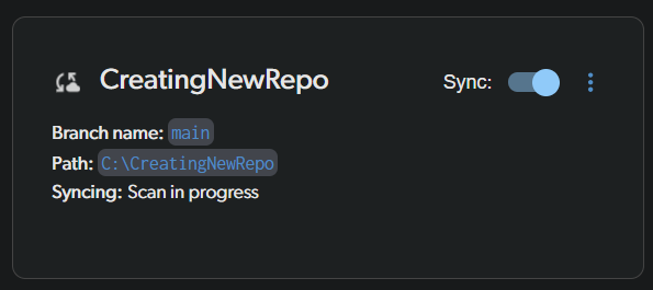 Repo is still syncing