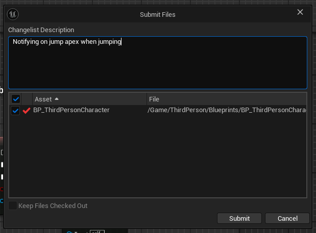 Committing notifying jump apex