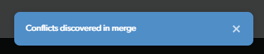 Conflicts detected