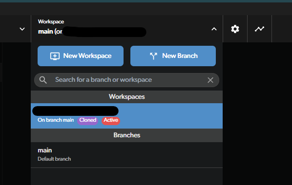 Creating new branch - where the button is