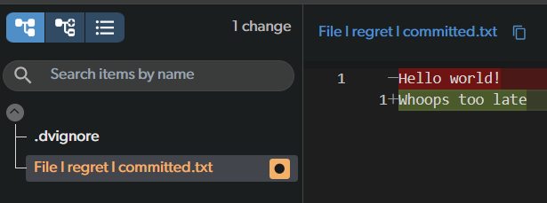 Reverted commit