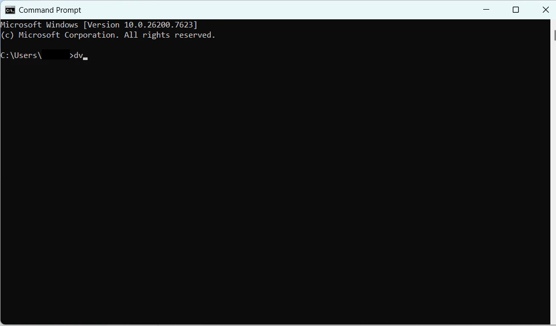 DV Command Prompt