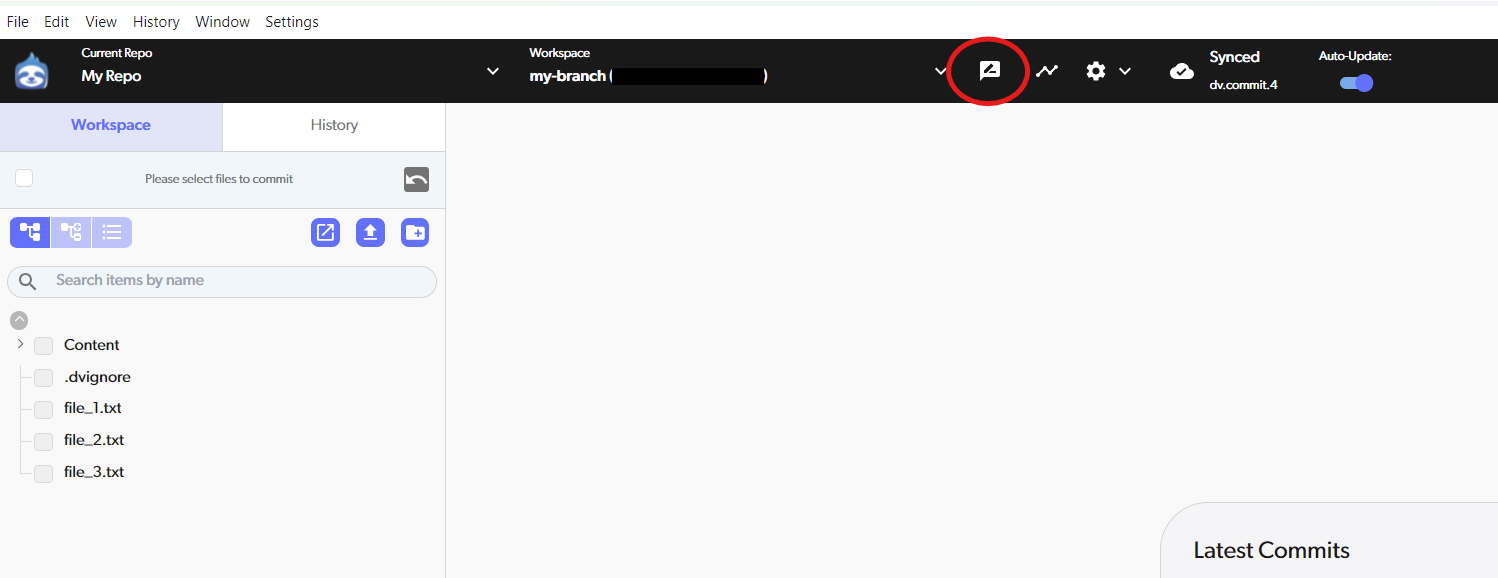 Click reviews in the top header bar