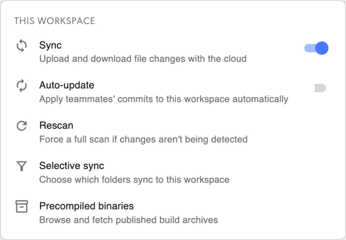 Open settings
