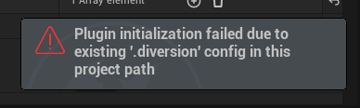 Config exists in path popup error