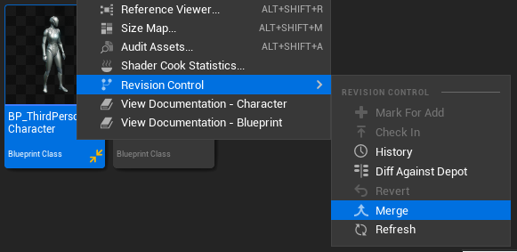 Revision control - merge