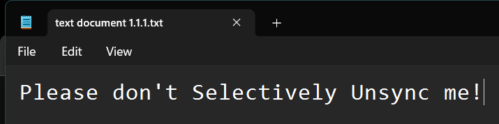 Selective Sync editing 1.1.1.txt