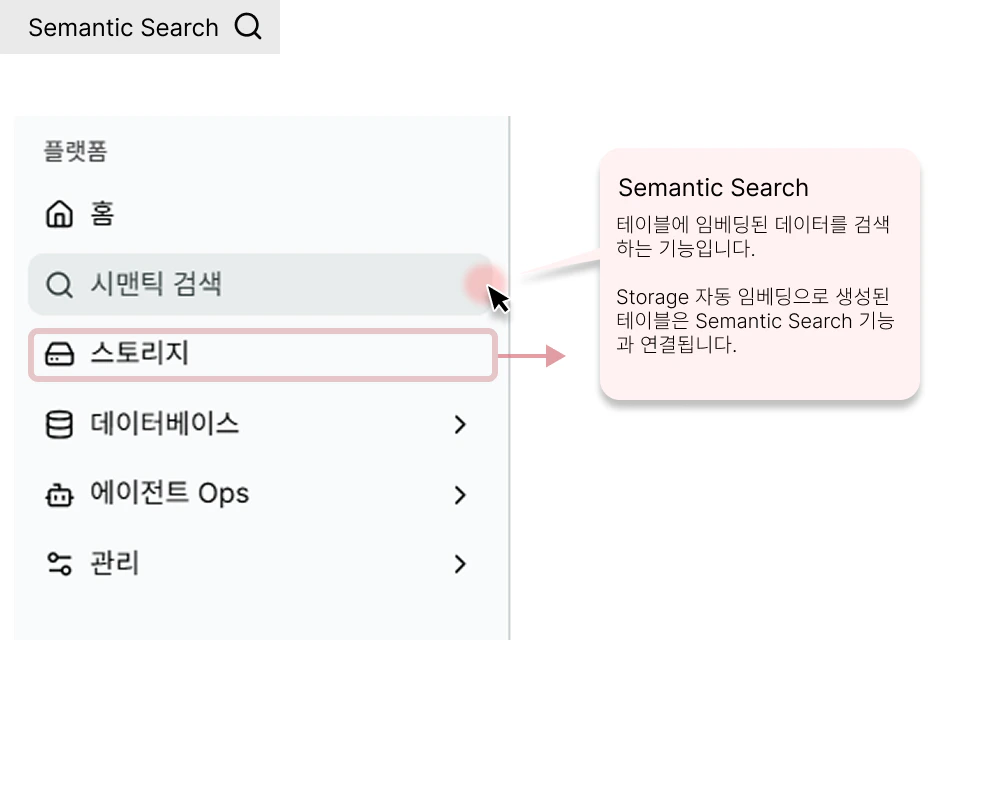Semantic Search 기능