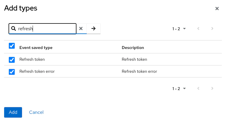 이벤트 유형 추가