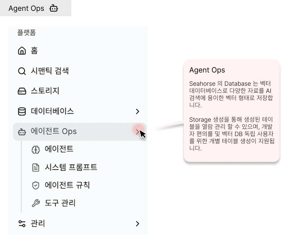 Agent Ops Menu Group