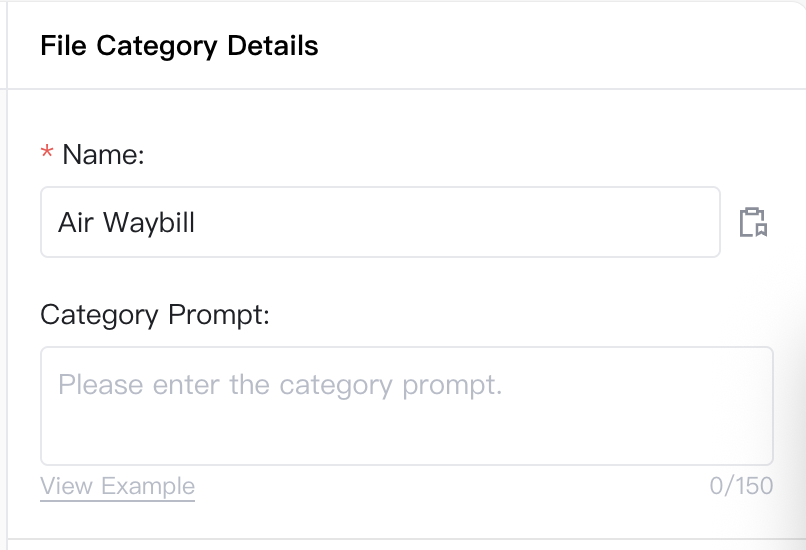 set category name