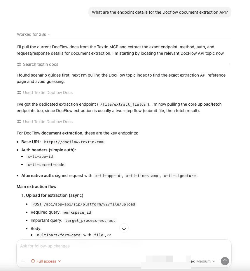 Query API endpoints