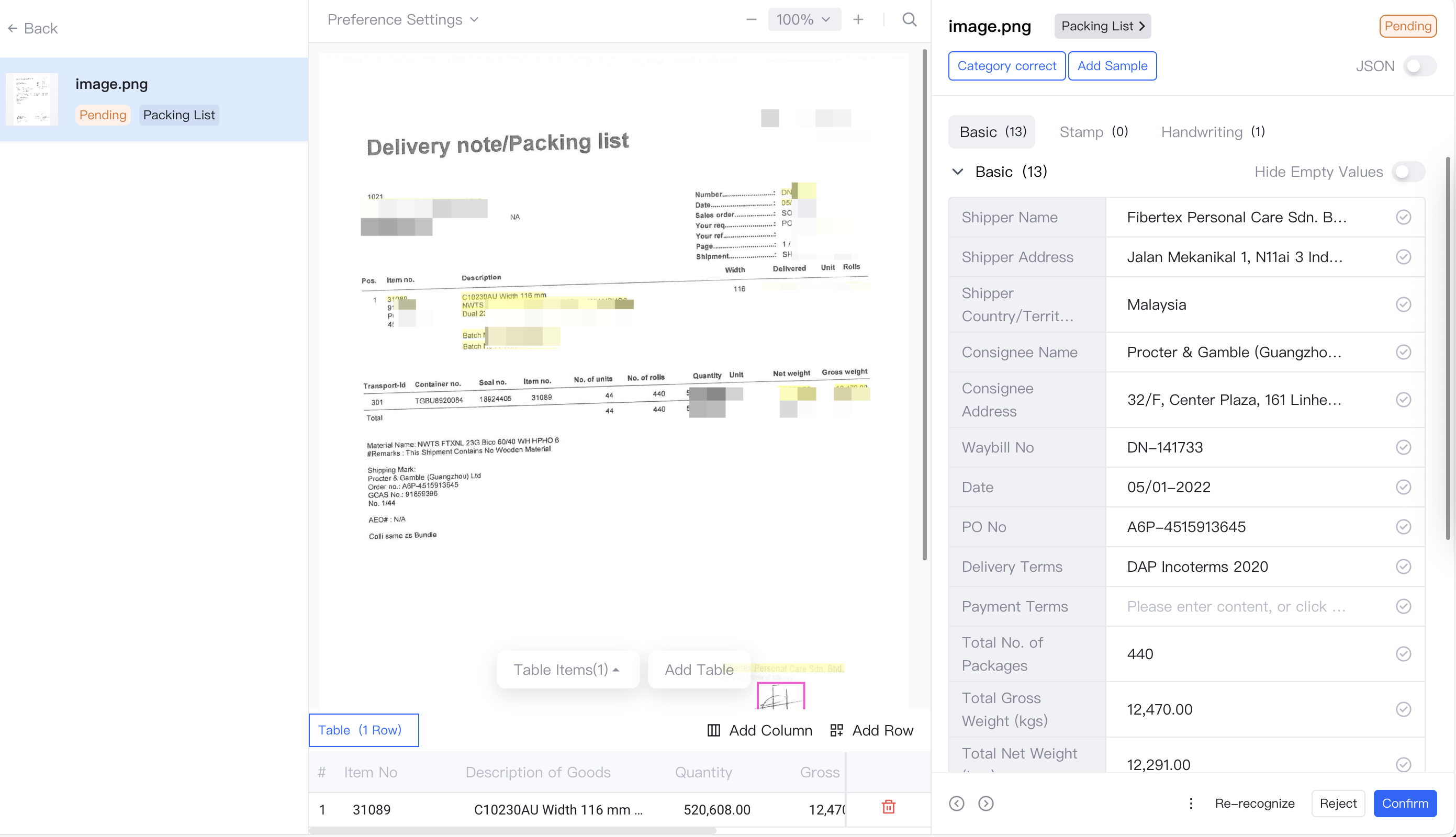 Information extraction