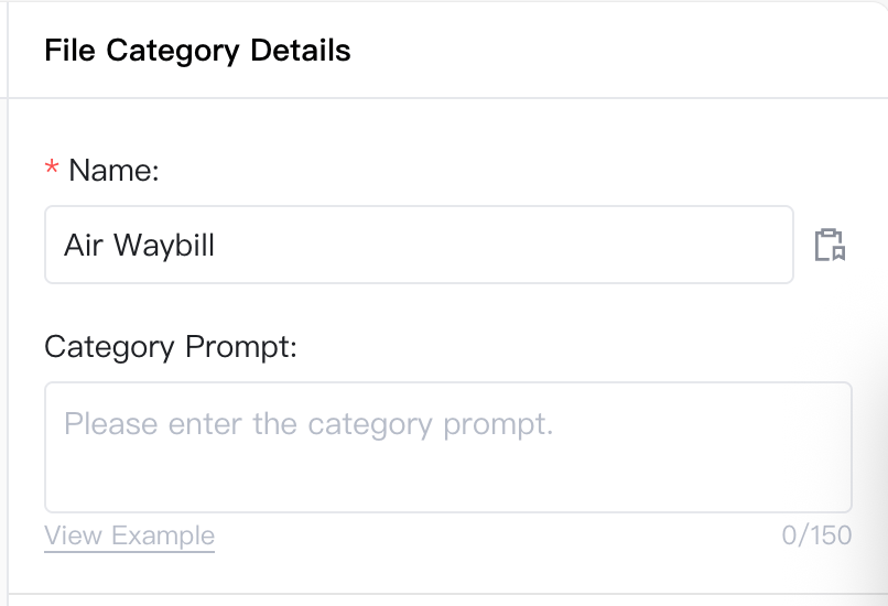 set category name