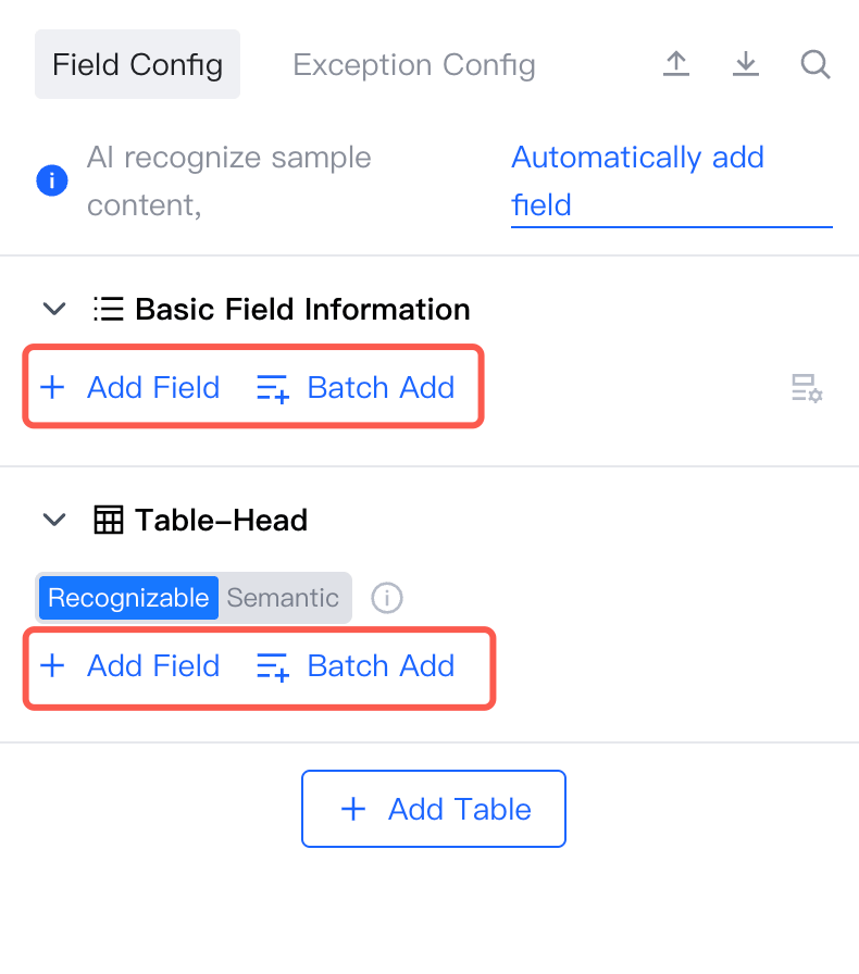 add fields manually