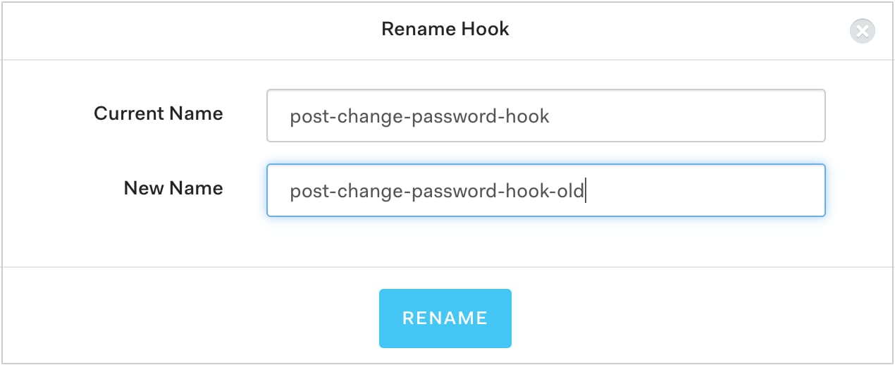 Auth0 Rename Hooks