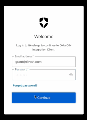 Auth0 Organziation login