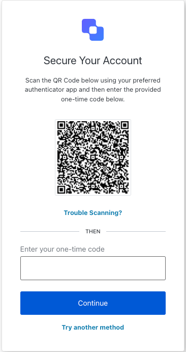 ACUL MFA OTP Enrollment QR