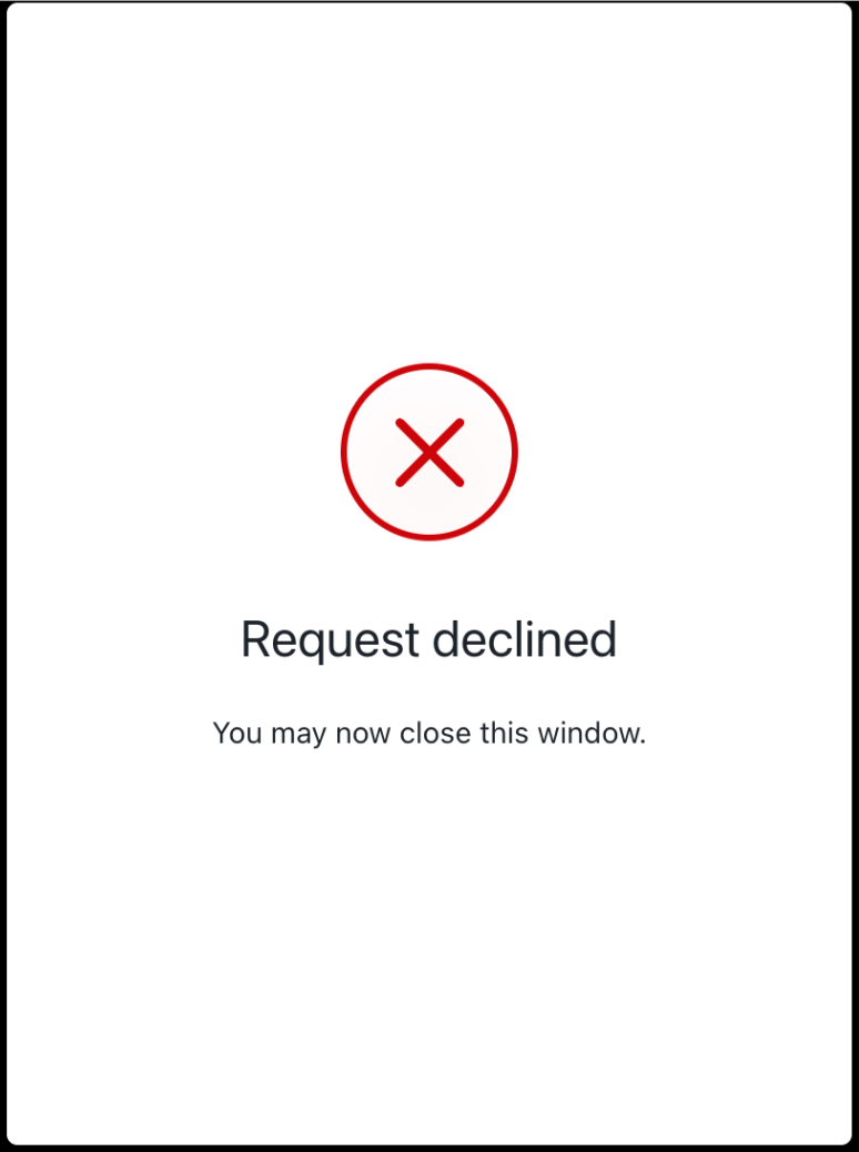 User accepts the authentication request