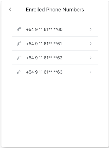 MfaSmsList