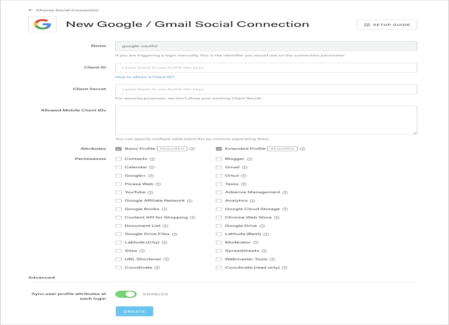 Google の権限
