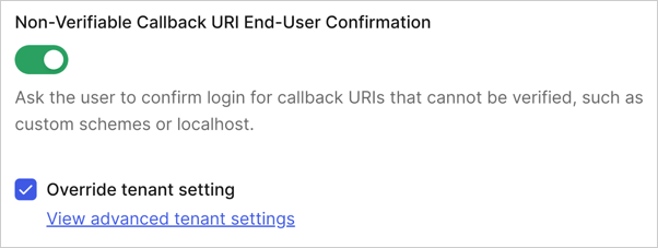 Auth0 Dashboard>Settings>Advanced