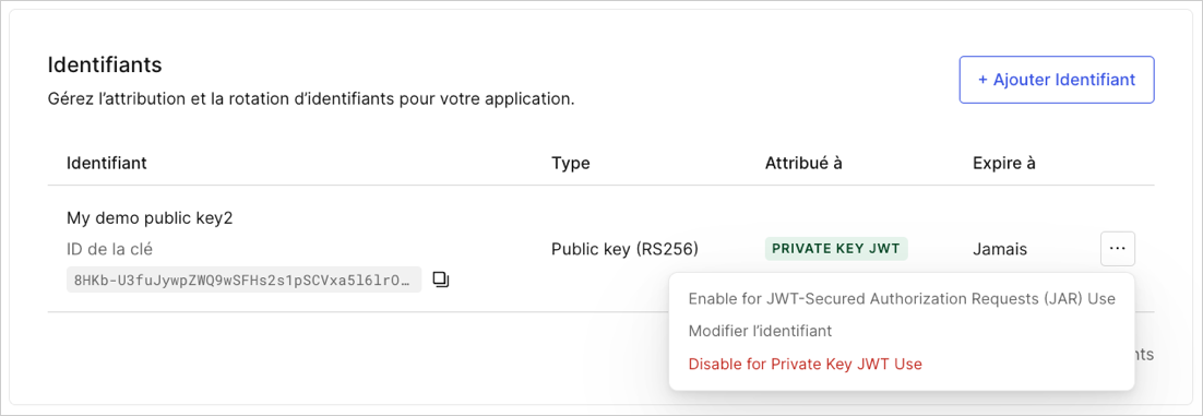Dashboard - Applications - Application Settings - Credentials - update expiry date