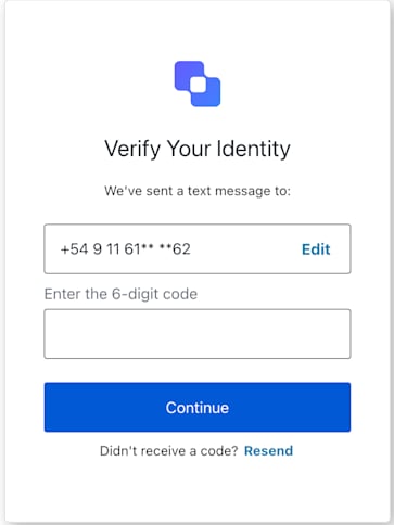 Login Passwordless SMS OTP