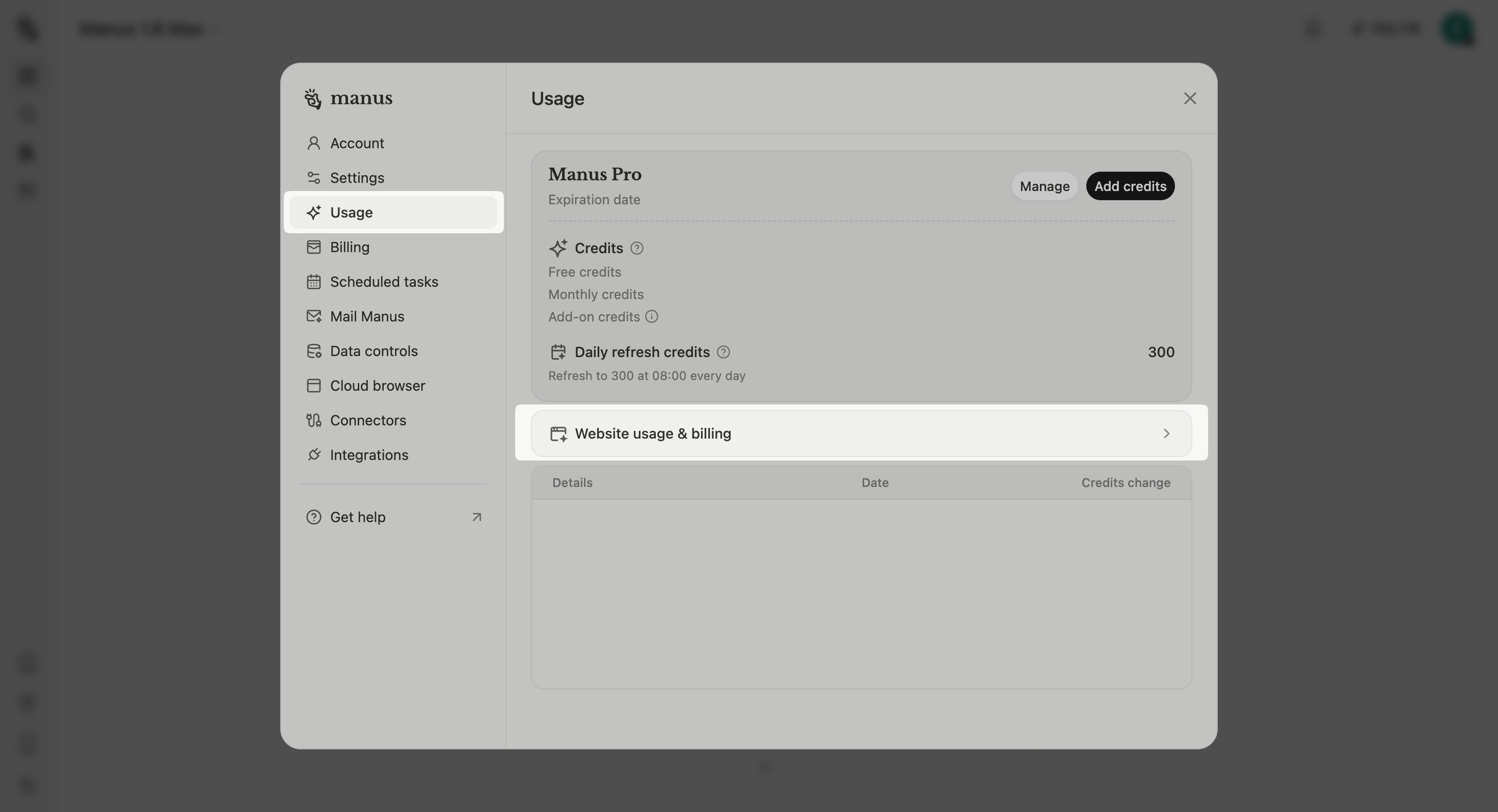 Usage and Pricing - Manus Documentation