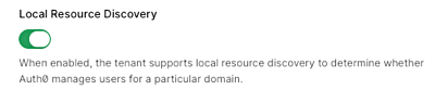 Tenant Settings > Advanced > Settings > Local Resource Discovery toggle