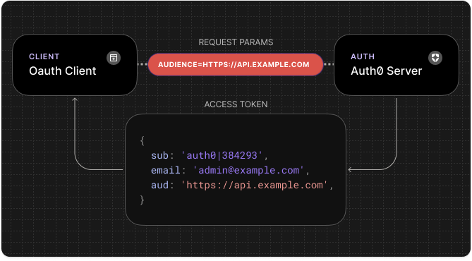 Audience in the access token