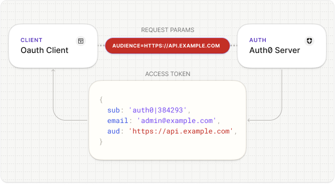 Audience in the access token