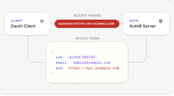 Audience in the access token