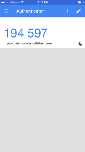 Auth0 Guardian OTP コード Google の例