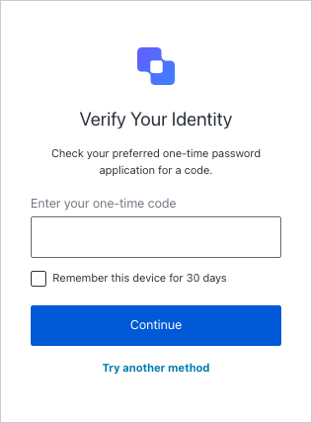 Auth0 Guardian OTP ログイン プロンプトの例