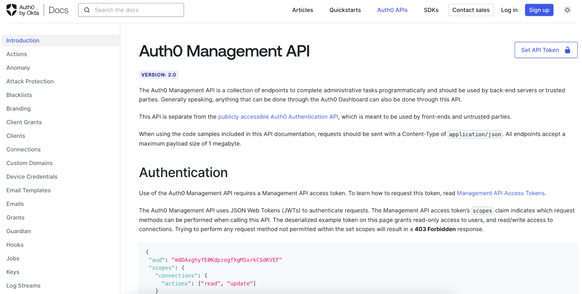 TikTok の Set API Token のスクリーンショット