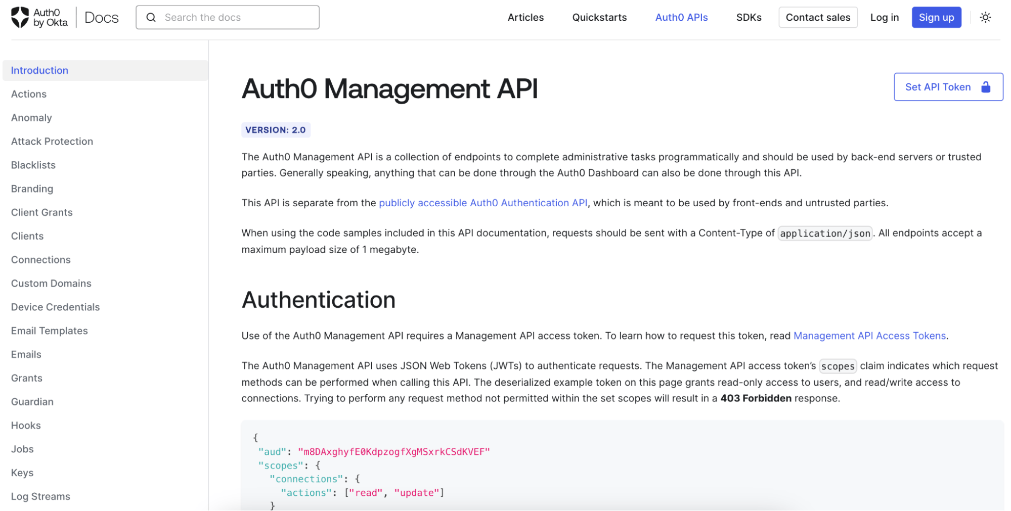 Capture d’écran de Set API Token pour TikTok
