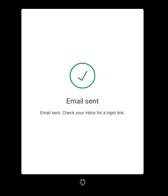 login-passwordless-email-link reference screenshot