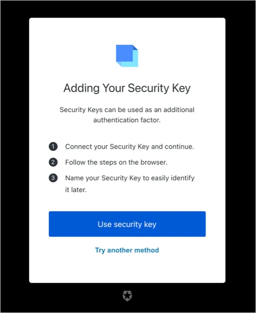 Capture d’écran de référence mfa-webauthn-guidance-enrollment