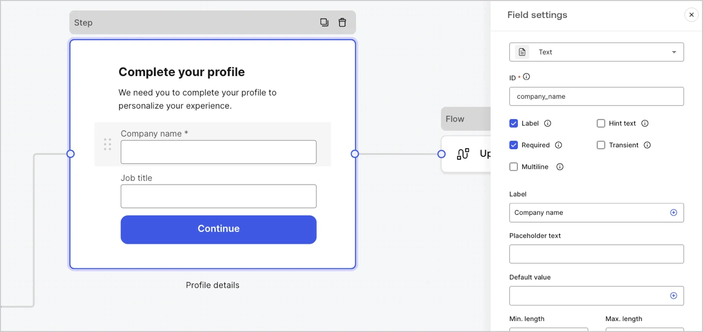 Dashboard > Forms > Fields