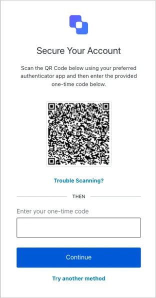 Auth0 Guardian OTP QR code setup example
