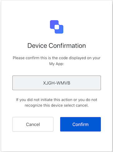 ACUL Device Code Confirmation