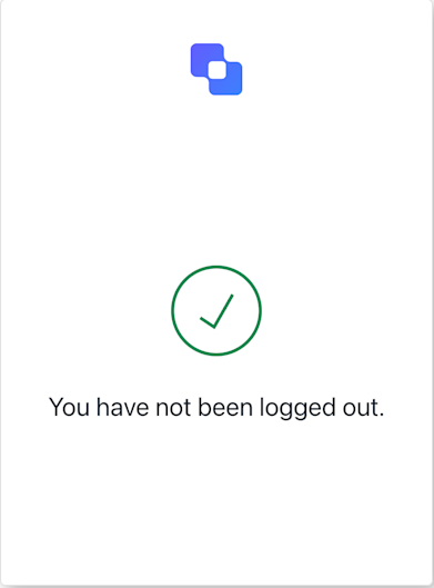 Logout Aborted