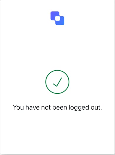 Logout Aborted