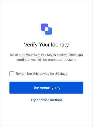 ACUL Reset Password MFA WebAuthn Roaming Challenge