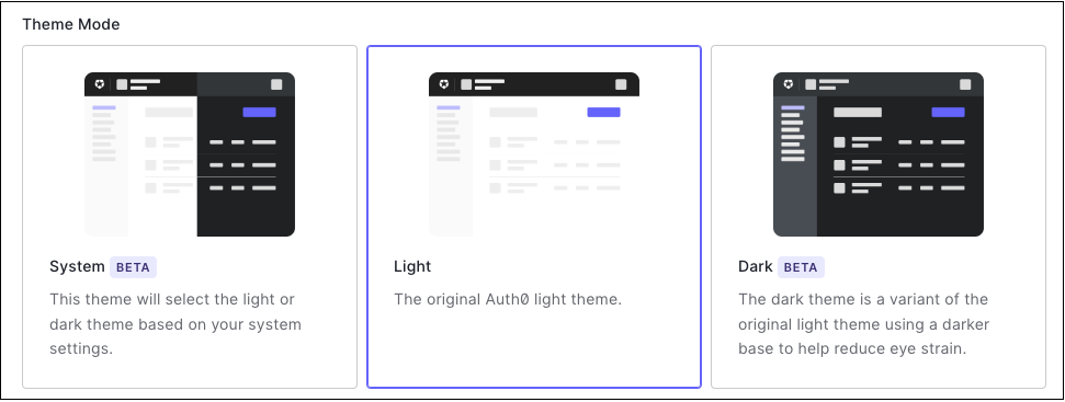 Where you can change your theme in the Profile section