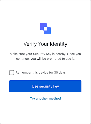 ACUL Reset Password MFA WebAuthn Roaming Challenge